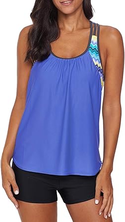 Push up tankini with shorts Clearance