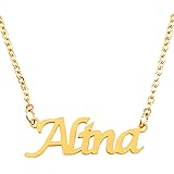 Alina Name Necklace 18ct Gold Plated Personalized Dainty Necklace