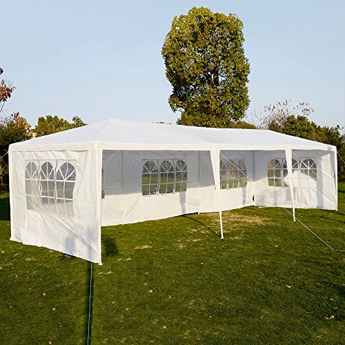 Clevr 10'x30' Wedding Party Canopy Tent, Removable Sidewalls with Windows, Great for Outdoors Events Gazebo Pavilion Cater