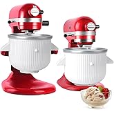 Ice Cream Maker Attachment for Kitchenaid Stand Mixer,2-Quart Frozen Yogurt - Ice Cream & Sorbet Gelato Maker,Fits 4.5 5 6 7q