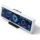 Pomya PC Sensor Panel Display, 8.8 Inch CPU Hardware Temperature Monitor External Expansion Display PC CPU Data Monitor for PC Computer Case Secondary Screen