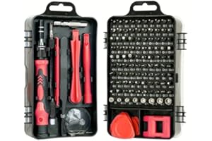 115-in-1 Precision Screwdriver Sets, Professional Repair Tool Kit with Flat Head & Multiple Bits for Electronics, Phone, Watc