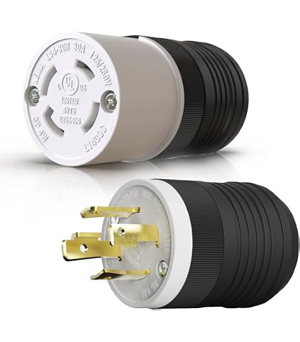 1- Hubbell HBL2320 - NEMA L6-20R Twist Lock Receptacle, Rated 20A
