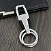 Jzcky Shzrp Men's Premium Car Key Creative Stainless Steel Business Gifts Key Ring Waist 2-ring Key Chain (Silver)
