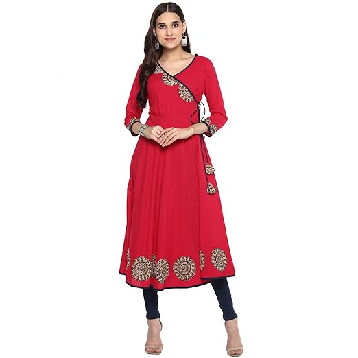Women's Cotton Patch Work Angrakha Kurta