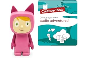 Tonies Creative Audio Character - Record and Upload up to 90 Minutes of Your Own Stories and Songs - Pink/Light