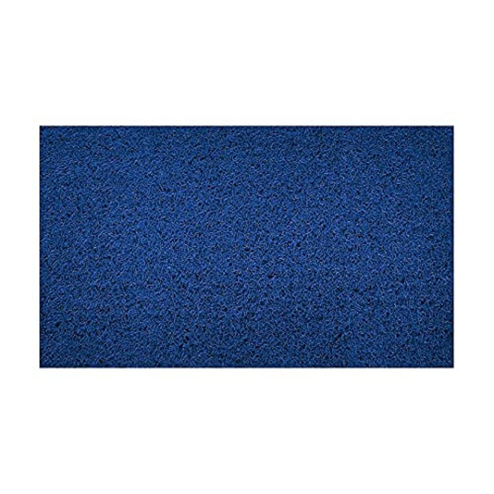 Nicoman Embossed Spaghetti Door Mat Dirt-Trapper Jet-Washable Doormat 70x43cm (Blue, PLAIN) - Use on Carpet ONLY