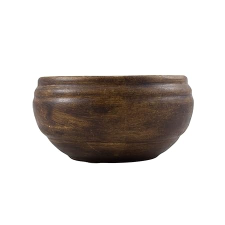 Lasaki Bowl Small Ceramic Pots for Indoor Plants,Planters,Flower pots,gamla for Indoor,Outdoor,Balcony,Home,Garden,Office Decor,Succulent Pot (Color:Antique)(D:14.5 cm, H:7.2 cm)