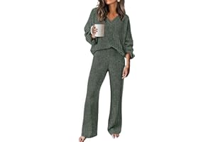 RUMIA Fall Outfits for Women 2025 Vacation Matching Sweater Lounge Sets (S-2XL)