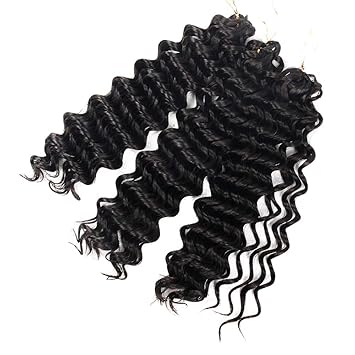 Amazon Com 10 Deep Wave Crochet Hair Synthetic Short Hair