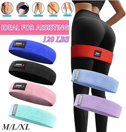 MLADEN 1 PC Anti Slip Elastic Resistance Exercise Loop Bands for ...
