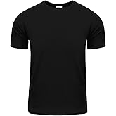 Shaka Wear Men's Cotton T-Shirt – Basic Short Sleeve Crew Neck Tee Top Tshirts Active 5.8 Ounce Regular Big Size S~5XL