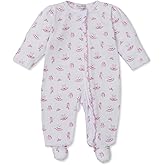 Kissy Kissy Baby Girls Infant Ready To Dance Print Footie With Zipper