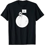 Steemit To The Moon! | Astronaut STEEM Flag Crypto T-Shirt