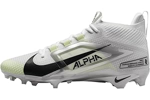 Nike Alpha Menace 4 Elite Football Cleats (FD7036-600, University Red/Team Red/Black/White)