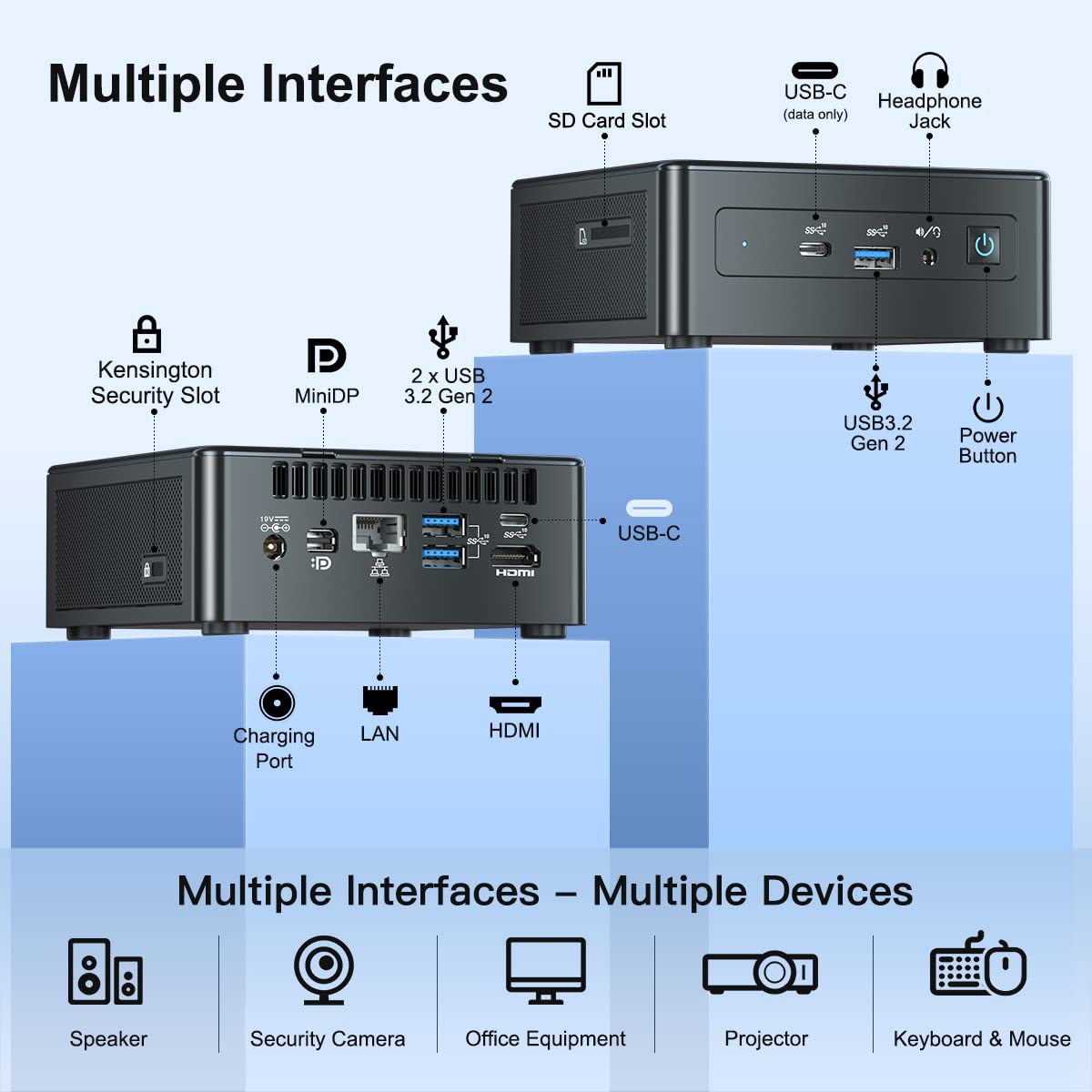 GEEKOM Mini PC, Mini IT8 Intel i5-8259U Mini Desktop Computer 16GB RAM 512GB PCIe SSD, Windows 11 Pro Mini Computer/Dual-Channel DDR4/HDMI2.0 4K UHD/Dual WiFi/BT/Gigabit Ethernet/VESA for Home/Office