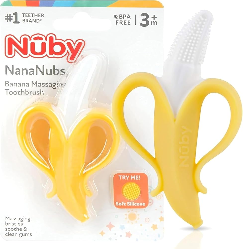 Nuby Nananubs Banana Massaging Teether | Yellow