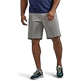 Lee Men's Big & Tall Extreme Motion Flat Front Short, Iron, 52