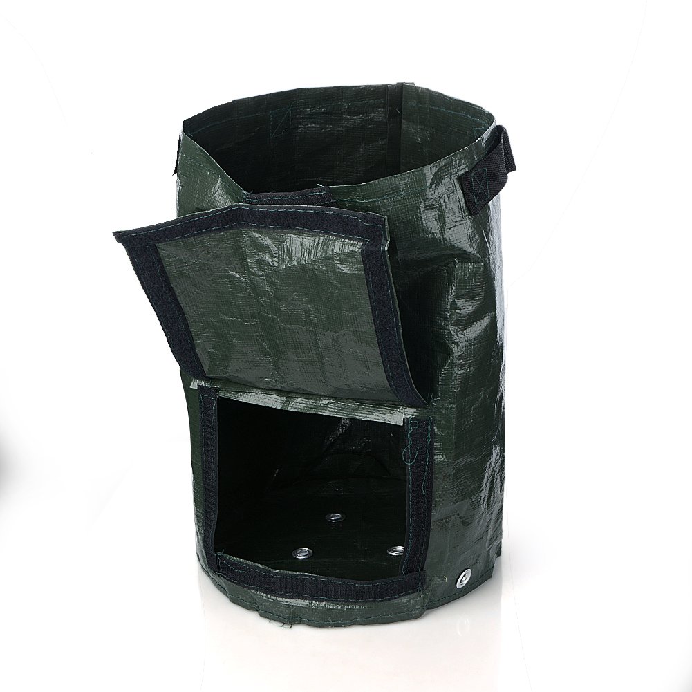 2 pezzi giardinaggio Spring secchio, da giardinaggio Trash Lawn Leaf bag, Grow bag, borse, vaso con rifiuti di giardino, piscina giardino foglia sacchetto dei rifiuti (10 litri)