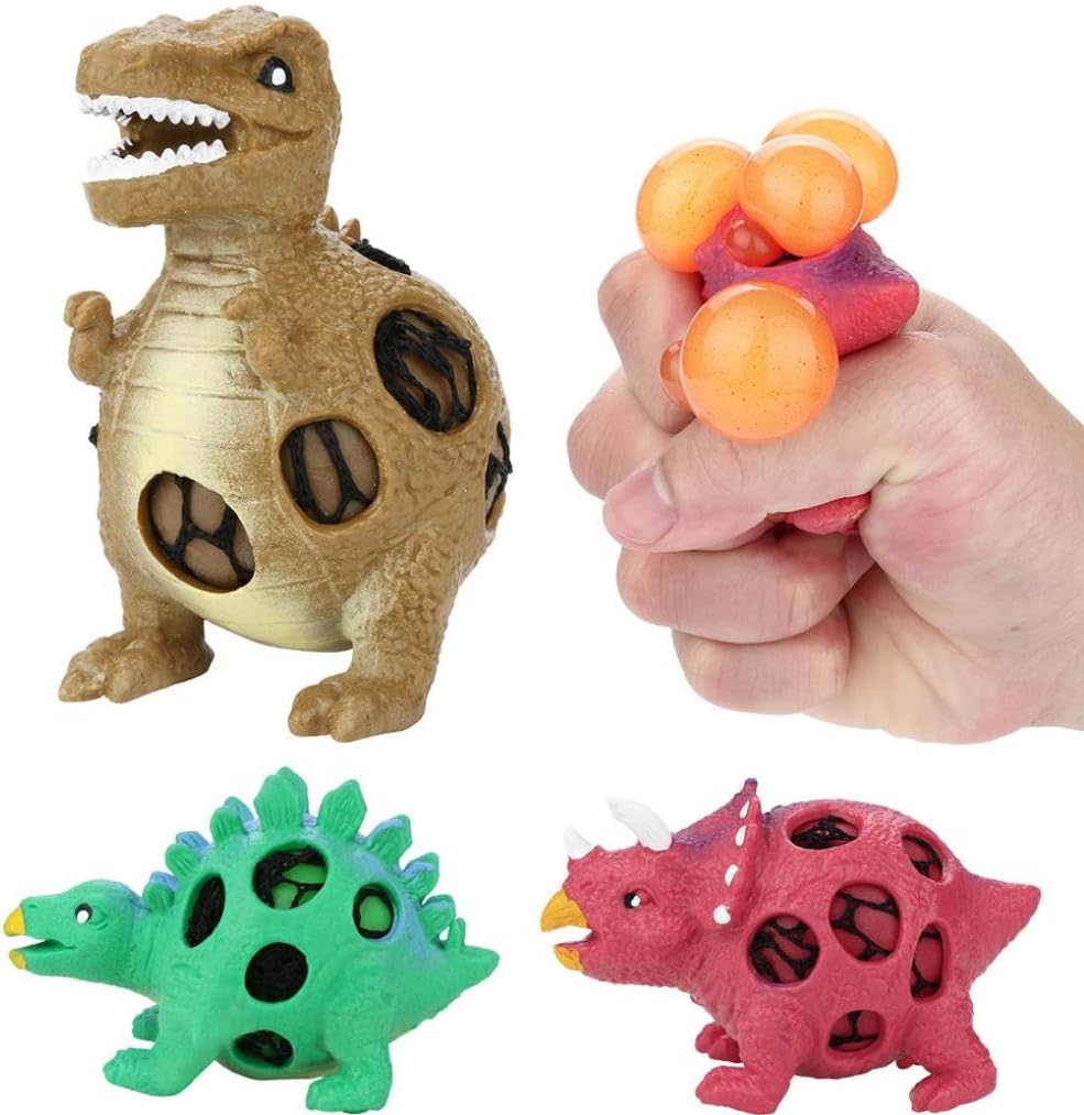 Winkey Toys for Kids Baby Boys Girls, 2018 Newest Dinosaur Model Grape Venting Balls Squeeze Pressure Stress Ball Stress Relief Toy