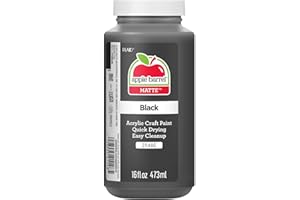 Apple Barrel Acrylic Paint in Assorted Colors (16 Ounce), 21148 Black