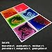 Art3d 6-Tile Multi-color Exercise Mat Liquid Encased Floor Playmat Kids Safety Play Floor Tile, 16 Sq.Ft