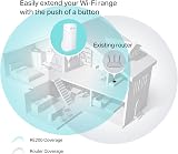TP-Link RE200 AC750 Dual Band Wi-Fi Range Extender Booster Ethernet Port UK Plug view 3