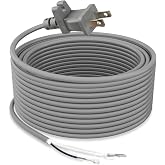 36ft Vacuum Cleaners Replacement AC Power Cord | for Dyson DC33 DC41 Upright Vacuum Mains Cable DC65 Animal, DC65 Multi Floor, Part Numbers 920912-01, 920165-03 DC-33 DC-41
