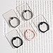 Clanocy Transparent Cell Phone Ring Holder,Adjustable 360° Rotation and 180°Flip Finger Ring Stand for iPhone X 8 7 6 Plus and Almost All Colored Cases (2 Black + 2 Silver+1 Rose)