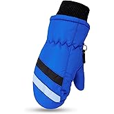OVOY Kids Winter Mittens for Boys & Girls 2-5 Years – Windproof Toddler Ski Gloves, Warm Snow Gloves for Cold Weather Gift