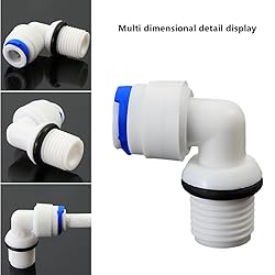 1/4" Male Thread Elbow x 1/4" PE Hose OD Push-In