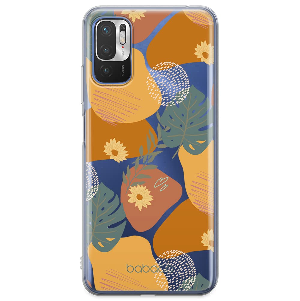ERT GROUP mobile phone case for Xiaomi REDMI NOTE 10 5G / POCO M3 PRO original and officially Licensed Babaco pattern Plants 008 adapted to the shape of the mobile phone, partially transparent