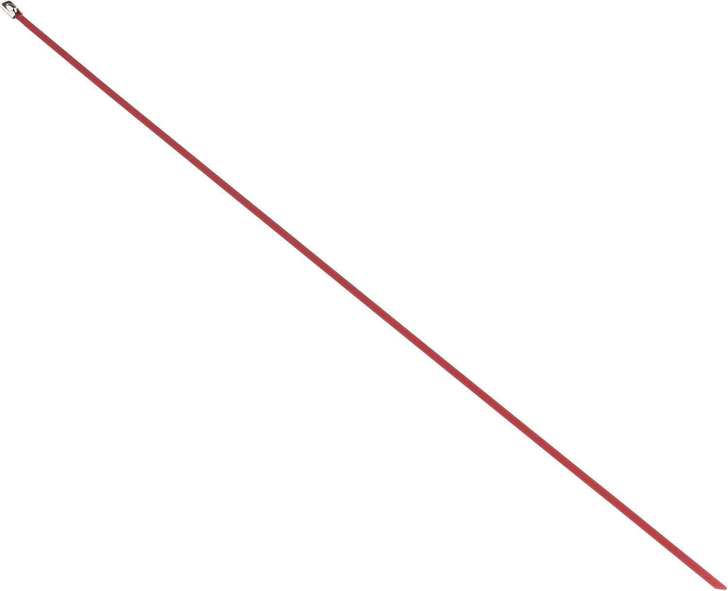 DeLock Stainless Steel Cable Ties L 500 x W 4.6 mm Red Pack of 10