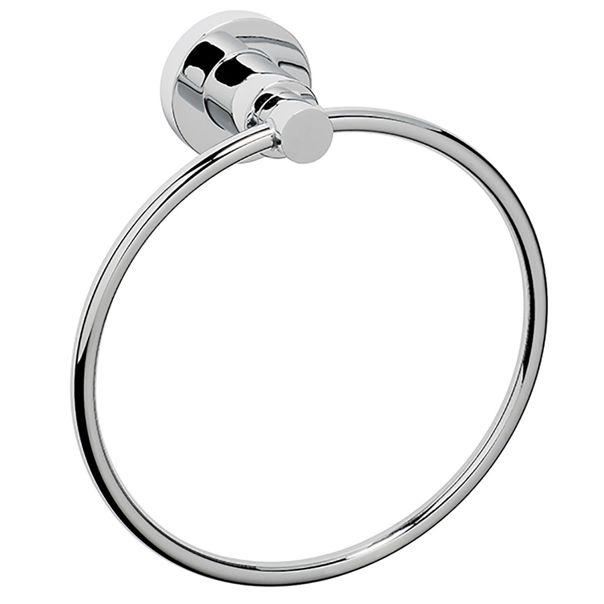 Dynasty Hardware DYN-4011-CM Manhattan 6-1/2-Inch Diameter Towel Ring, Polished Chrome