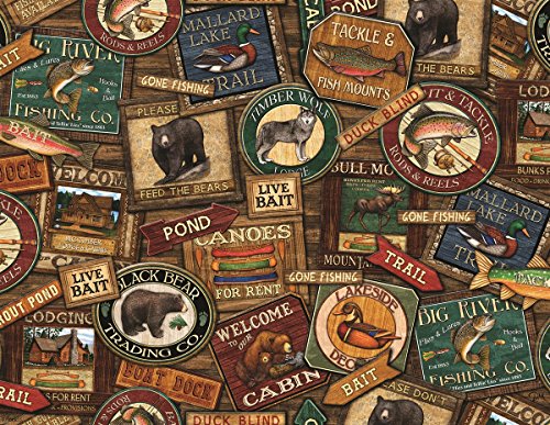 Springbok Puzzles - Lodge Signs - 500 Piece Jigsaw Puzzle - Large 23.5 Inches by 18 Inches Puzzle - Made in USA - Unique Cut Interlocking Pieces