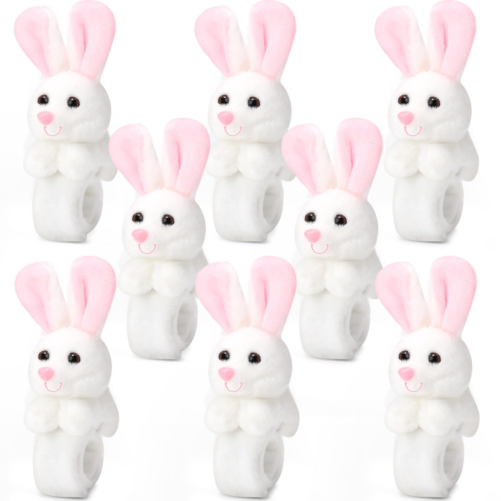 Photo 1 of Lenwen 8 Pcs Rabbit Stuffed Animals Slap Bracelets for Kids Plush Animal Cute Wrist Slap Bands for Birthday Party Favors Boys Girls Gifts