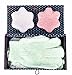 Exfoliating Glove Konjac Facial Sponge Holiday Christmas Gift Set for Women- Bath Accessories For Normal Sensitive Oily Acne Skin Gentle Face Scrub Cleanser and Exfoliation Skin Relaxation Kit