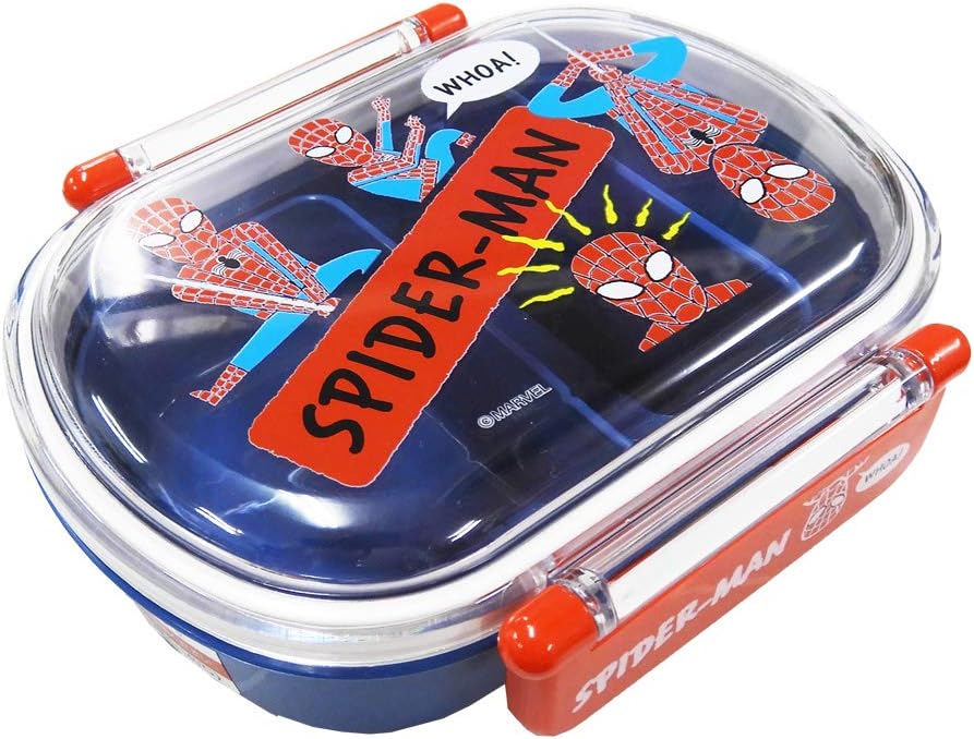 子供用 ランチボックス お弁当箱 小判型 360ml 弁当箱 1段 キャラクター 弁当 運動会 スパイダーマン ふわっと盛り付けタイプ Disney ディズニー ホーム キッチン Amazon