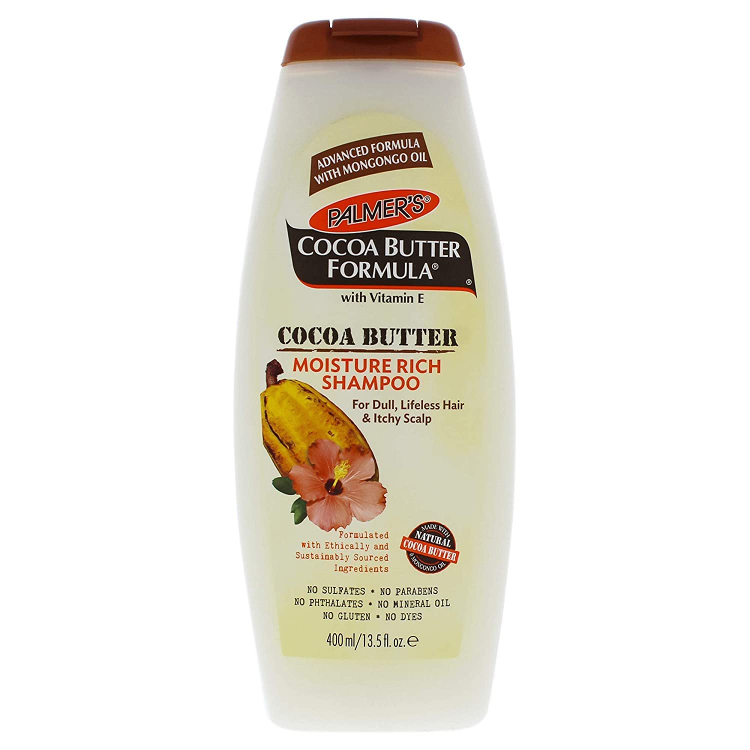 Palmers Cocoa Butter Formula Moisture Rich Shampoo, White, 400 ml