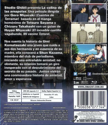 Amazon Com From Up On Poppy Hill La Colina De Las Amapolas Blu Ray En Espanol Latino Multiregion 19 X 1080p Movies Tv