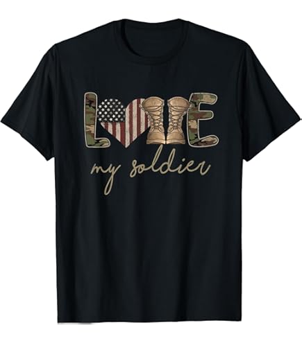 Amazon.com: My Boyfriend Is In Army Tee Military Proud Girlfriend