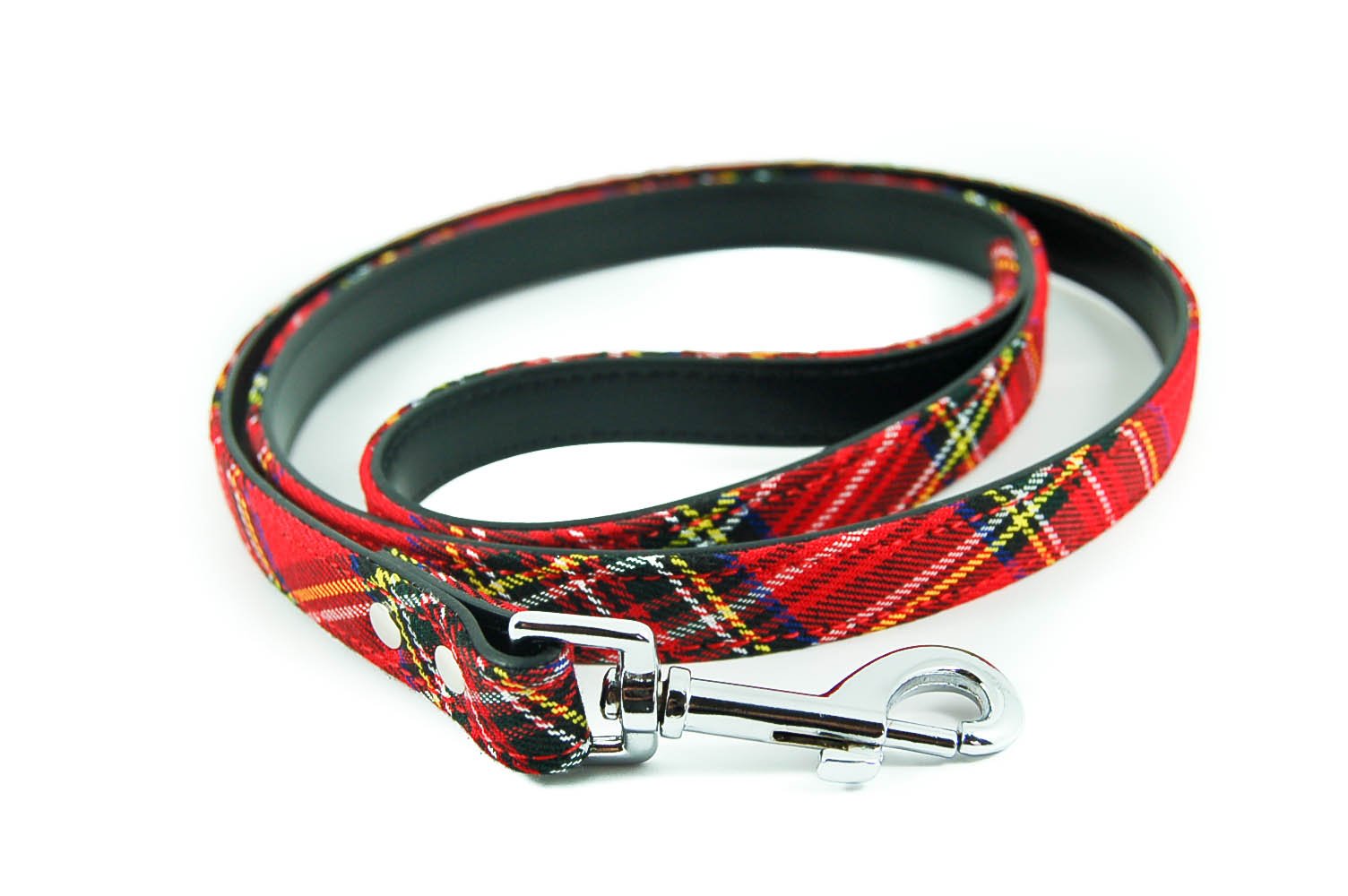SALE! Pet Palace® Tartan Plaid fabric Dog Lead for dogs proud of their heritage (RED)