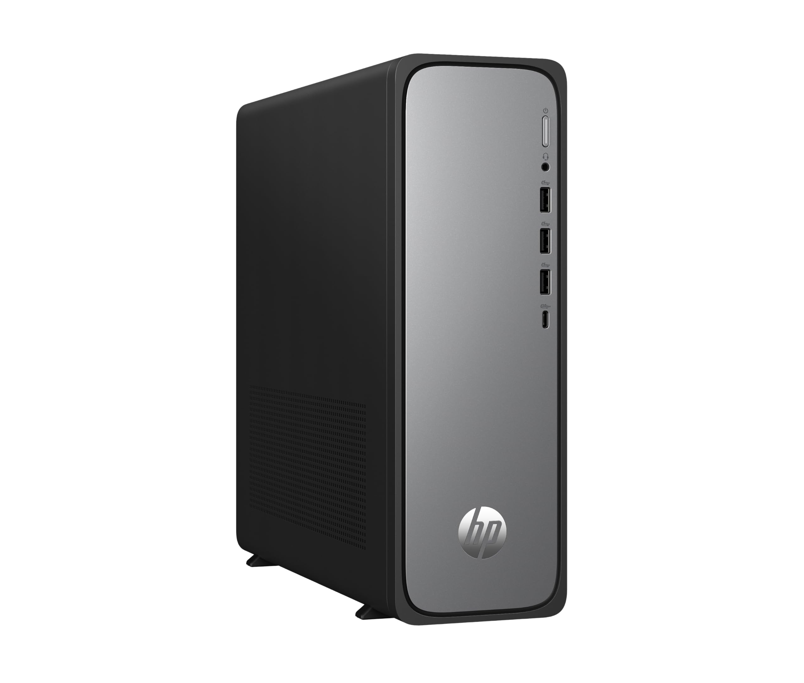 HP OmniDesk Slim Desktop S03-0230ng, Intel 300 Prozessor, 8 GB DDR5 RAM, 512 GB PCIe Gen4 SSD, Intel UHD Graphics 710, Windows 11 Home, Wi-Fi 6, USB Type-C, Meteor Silver/Jack Black
