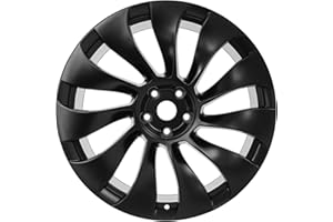 LUNEGUE 21" 21x10.5 Inch New Rear Wheel Rim Compatible with Tesla Model Y 2020 2021 2022 2023 2024, Black Alloy Rim OEM Direct Replacement Rims, 118822700B