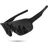 Ofwin Polarized Cycling Sports Sunglasses for Men Women UV Protection Fishing Bike Running Wrap Around Sun Glasses