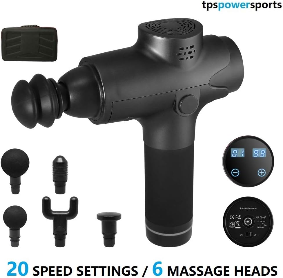 Professional Deep Tissue Massage Gun Relaxation Device for Muscle Soreness and Stiffness Back and Body Pain (Black)