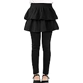 KEREDA Girls Leggings Ruffle Skirt School Uniform Pants Kids Clothes 4-14 Years