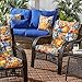 Greendale Home Fashions Indoor/Outdoor High Back Chair Cushion, Aloha Red