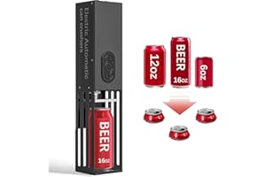 YOTAN Electric Can Crusher, Aluminum Can Crusher for Recycling 8oz&12oz&16oz, Wall Mounted, Heavy Duty Can Trash Compactor fo