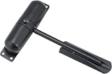 Burg-Wächter Spring Loaded Adjustable Auto Closing Door Closer Black